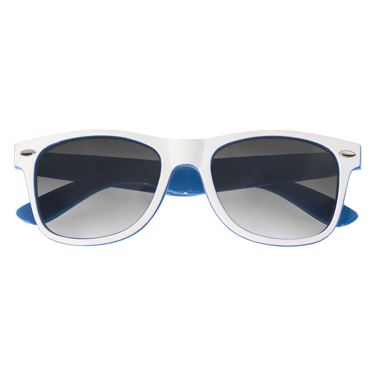 Malibu Sunglasses in Two Tones - White - Closed