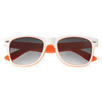 Malibu Sunglasses in Two Tones - White - Closed