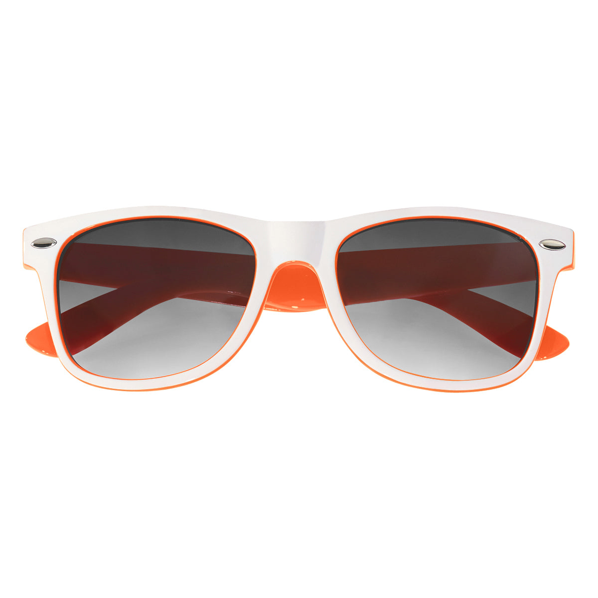 Malibu Sunglasses in Two Tones - White - Closed