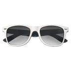 Malibu Sunglasses in Two Tones - White - Closed