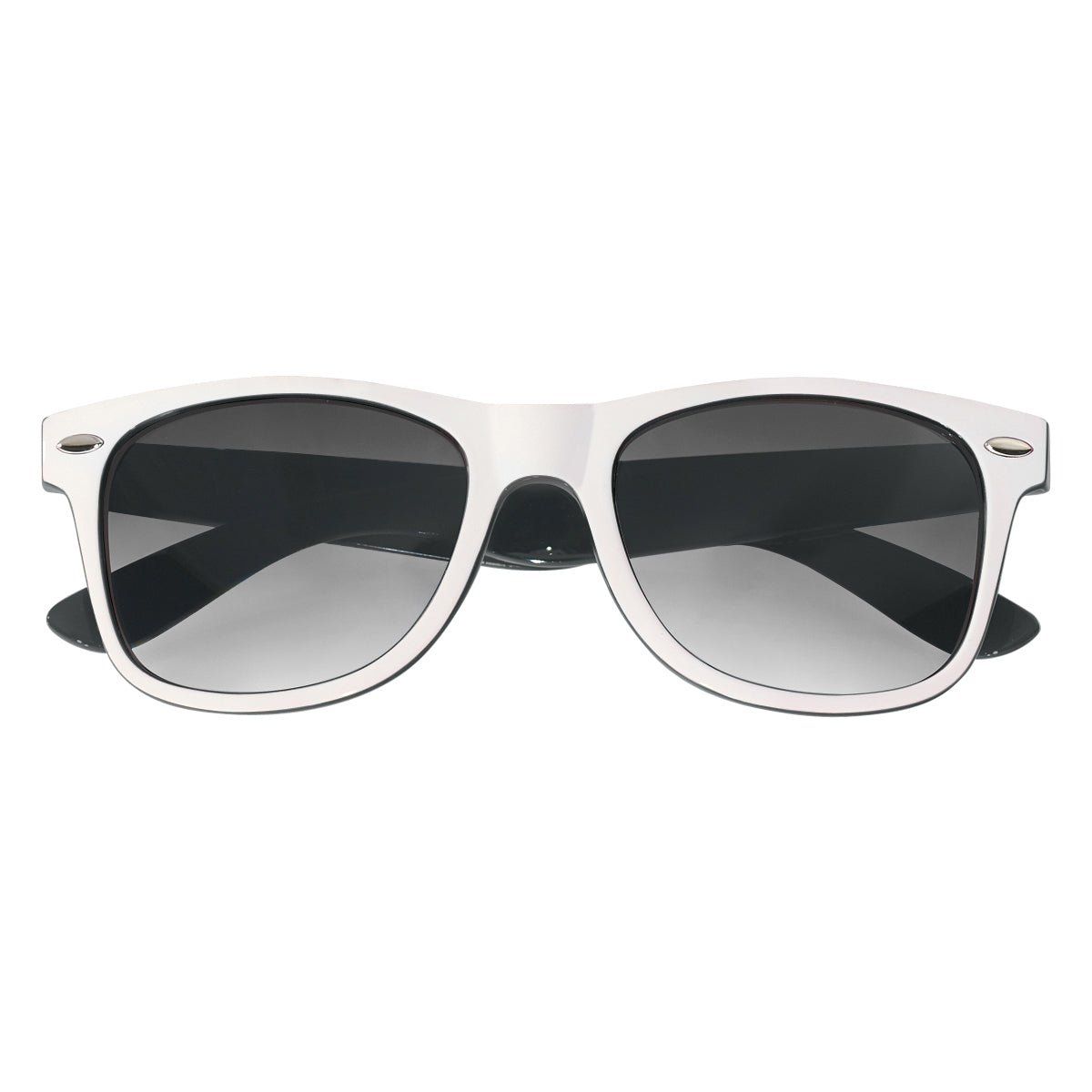 Malibu Sunglasses in Two Tones - White - Closed