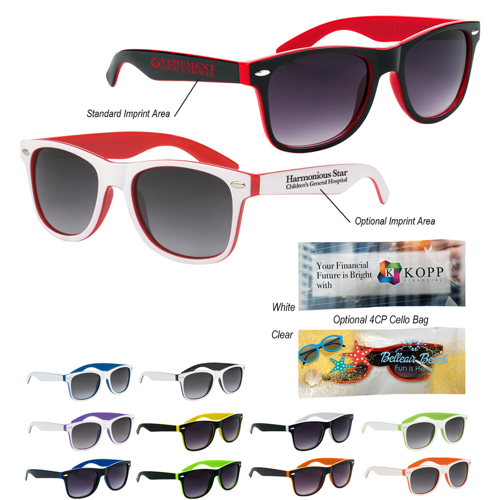 Malibu Sunglasses in Two Tones