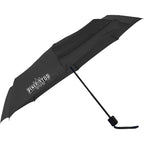 Manual Folding Umbrella with Sleeve, 42 Inch Full Color - Black - Front