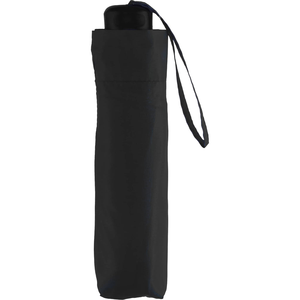 Manual Folding Umbrella with Sleeve, 42 Inch Full Color - Black - Sleeve