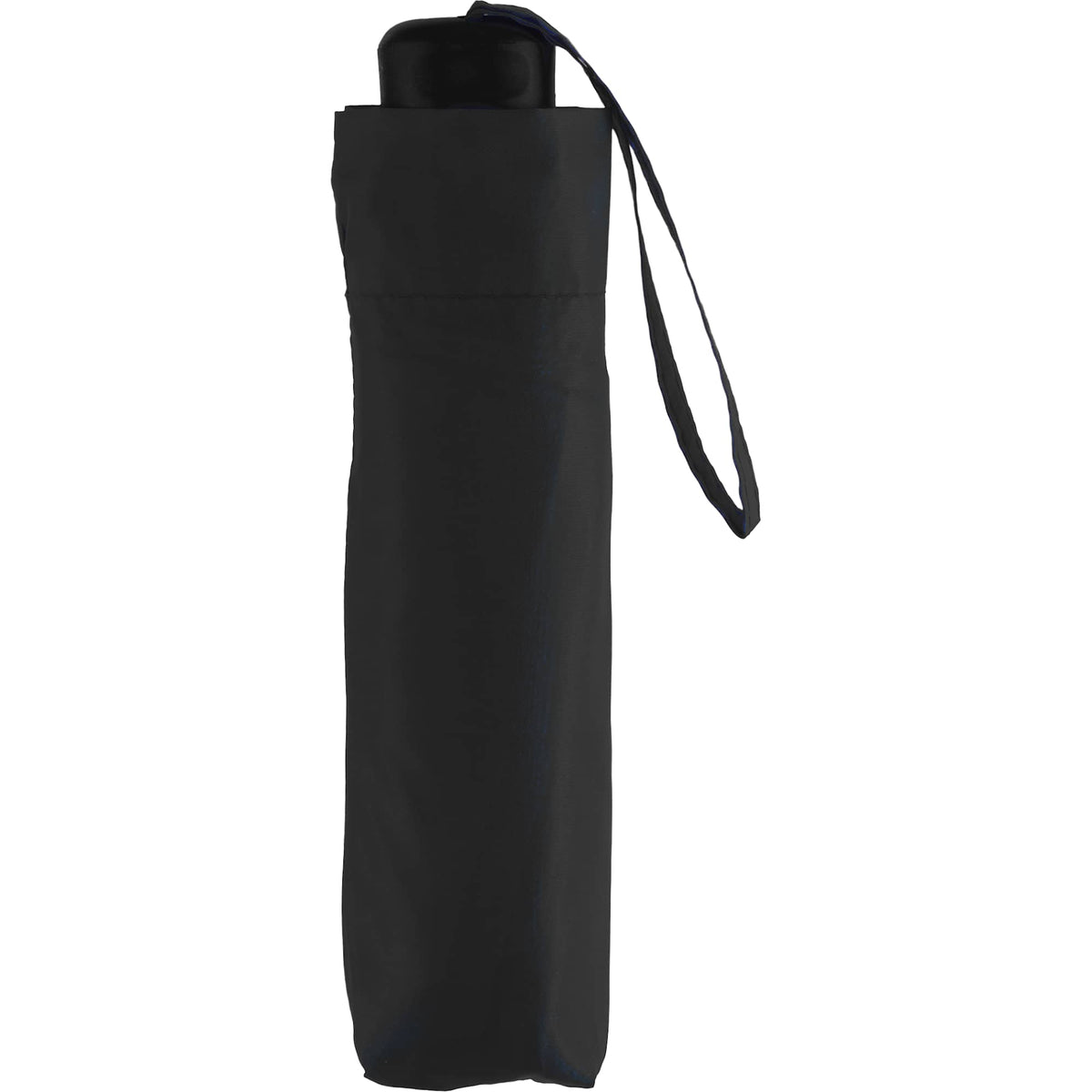 Manual Folding Umbrella with Sleeve, 42 Inch Full Color - Black - Sleeve