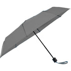 Manual Folding Umbrella with Sleeve, 42 Inch Full Color - Gray - Right Angle 2