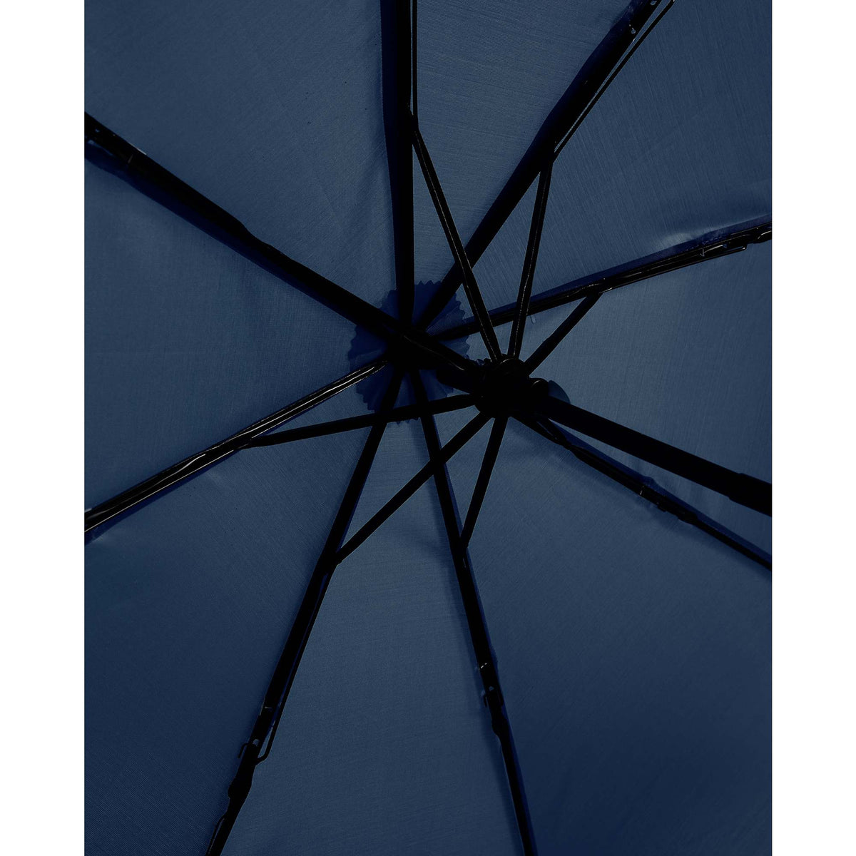 Manual Folding Umbrella with Sleeve, 42 Inch Full Color - Navy - Inside