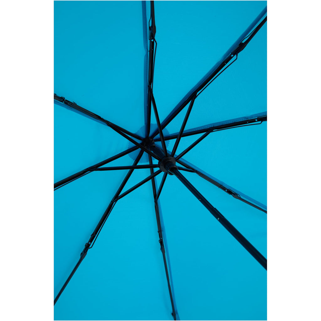 Manual Folding Umbrella with Sleeve, 42 Inch Full Color - Process Blue - Ribs