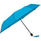 Manual Folding Umbrella with Sleeve, 42 Inch Full Color - Process Blue - Right Angle 2