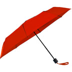 Manual Folding Umbrella with Sleeve, 42 Inch Full Color - Red - Right Angle 2