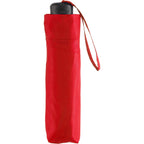 Manual Folding Umbrella with Sleeve, 42 Inch Full Color - Red - Sleeve