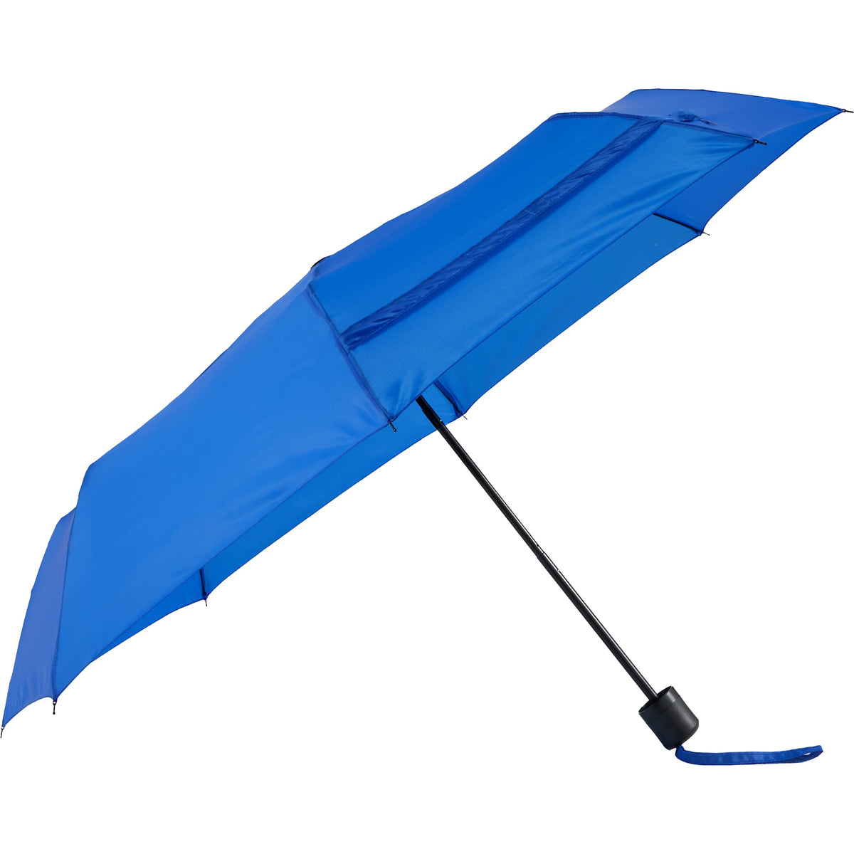 Manual Folding Umbrella with Sleeve, 42 Inch Full Color - Royal - Side