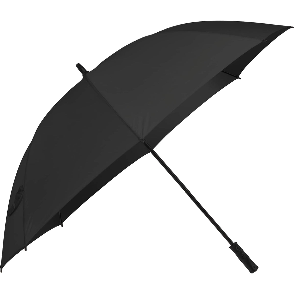 Manual Open Golf Umbrella with Metal Frame, 60 Inches Full Color - Black - Right Angle 2