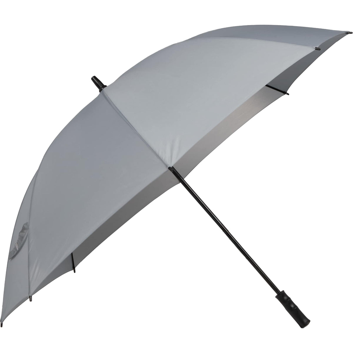 Manual Open Golf Umbrella with Metal Frame, 60 Inches Full Color - Gray - Right Angle 2