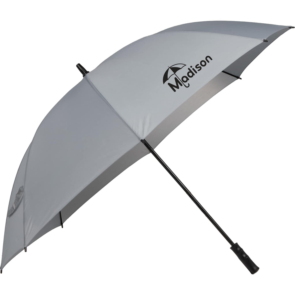 Manual Open Golf Umbrella with Metal Frame, 60 Inches Full Color - Gray - Right Angle