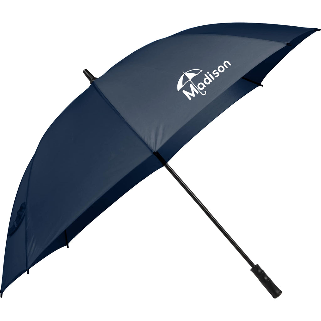 Manual Open Golf Umbrella with Metal Frame, 60 Inches Full Color - Navy - Right Angle