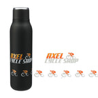 Marka Copper Insulated Bottle with Metal Loop, 20 oz - Black - Front 2