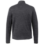 Mather Performance Knit Half Zip with Thumb Holes for Men Embroidery - Heather Dark Charcoal - Back Flat