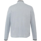 Mather Performance Knit Half Zip with Thumb Holes for Men Embroidery - Light Heather Grey - Back Flat