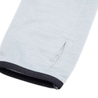Mather Performance Knit Half Zip with Thumb Holes for Men Embroidery - Light Heather Grey - Flat 2