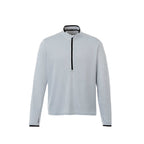 Mather Performance Knit Half Zip with Thumb Holes for Men Embroidery - Light Heather Grey - Front
