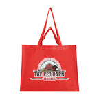 Matte Laminated Recycled Dual Handle Shopper Tote Bag - Red - Colorbrite