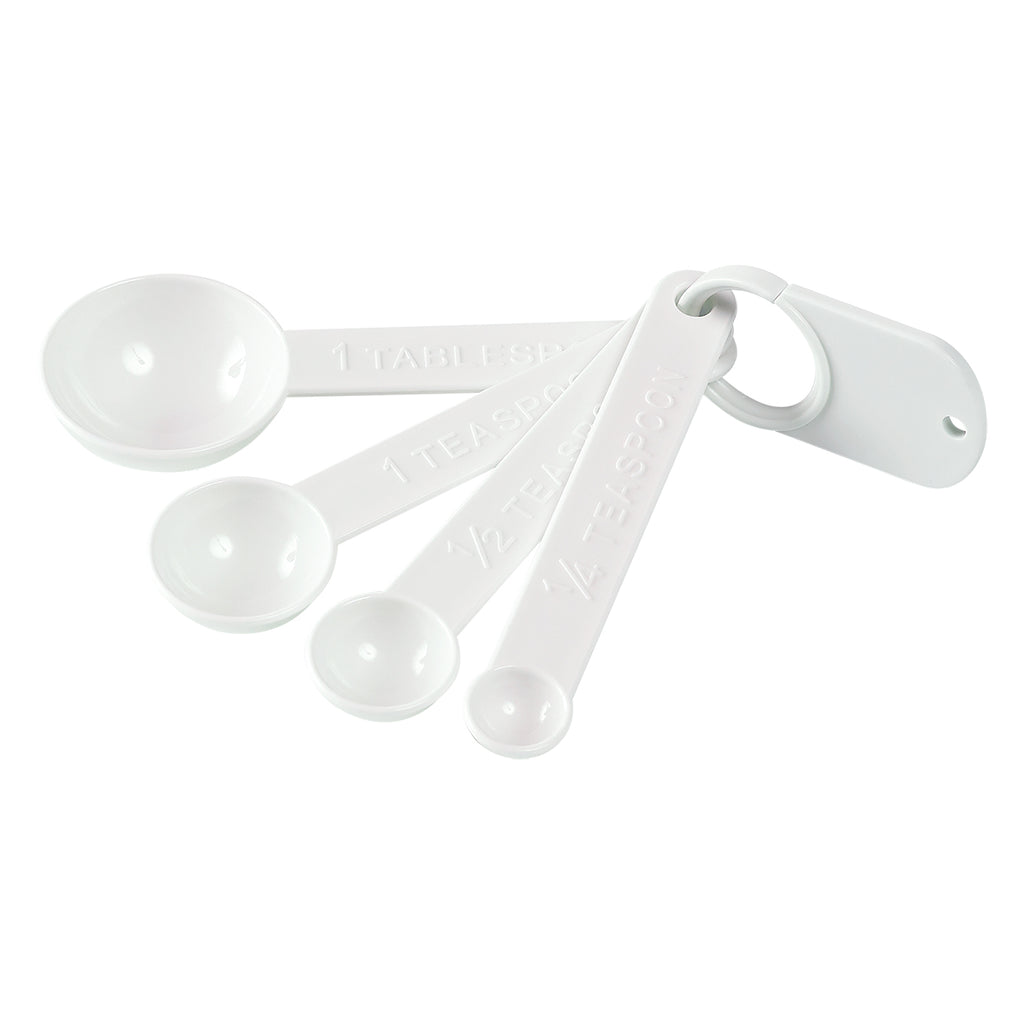 Measuring Spoons, Set of Four - White - Spread_Blank