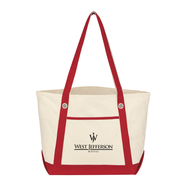 Medium Cotton Canvas Sailing Tote Bag, 12 oz