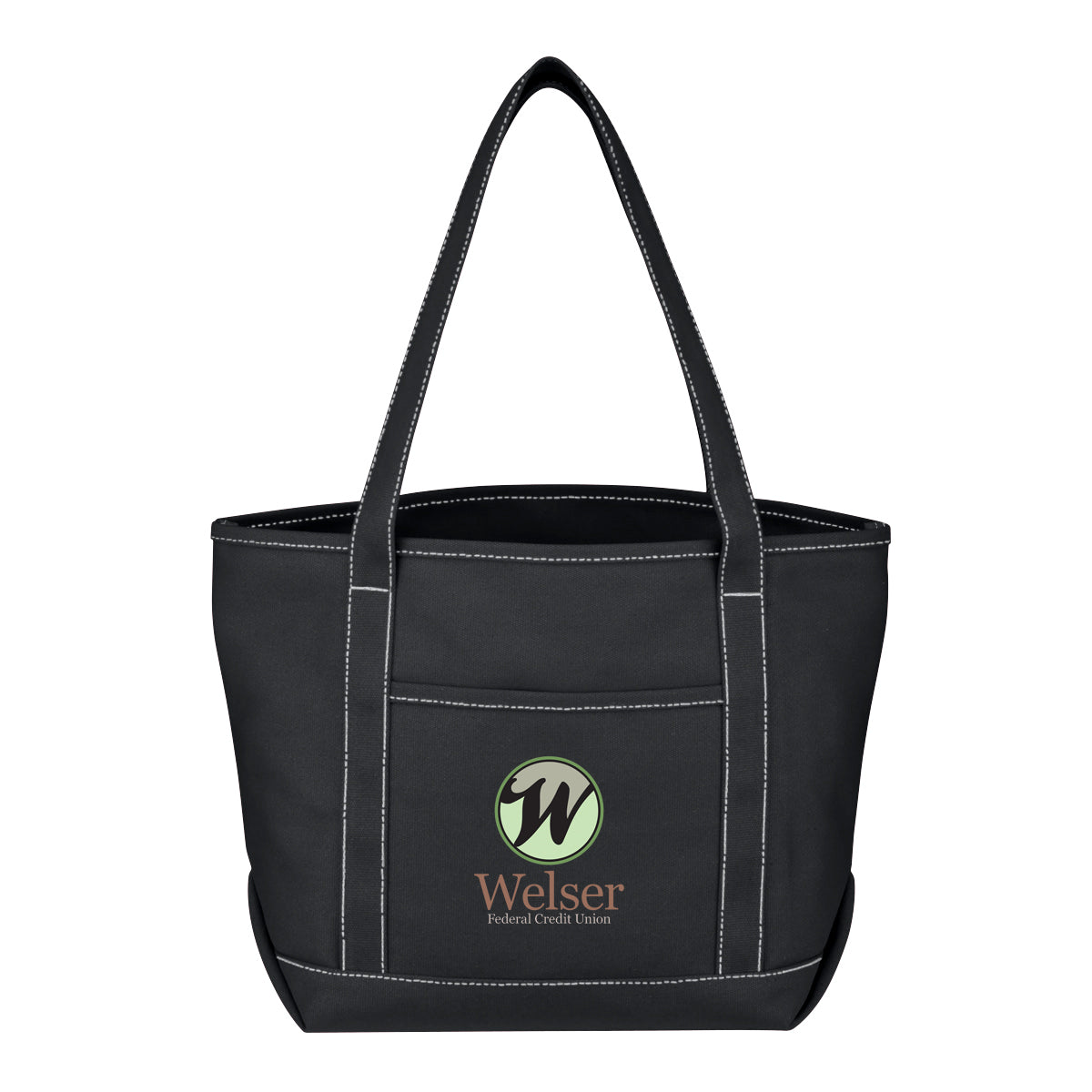 Medium Cotton Canvas Yacht Tote Bag, 24 oz - Colorbrite