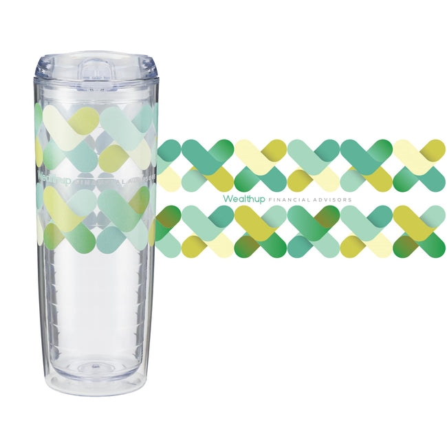 Mega Vortex Double Wall Acrylic Tumbler, 24 oz Full Color