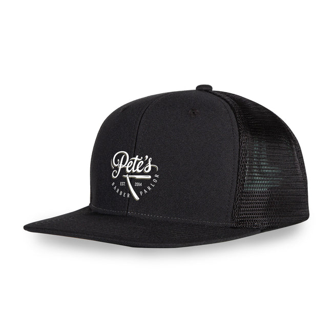 Merrimack Hat Co. Axel Flat Brim Trucker Cap Embroidery