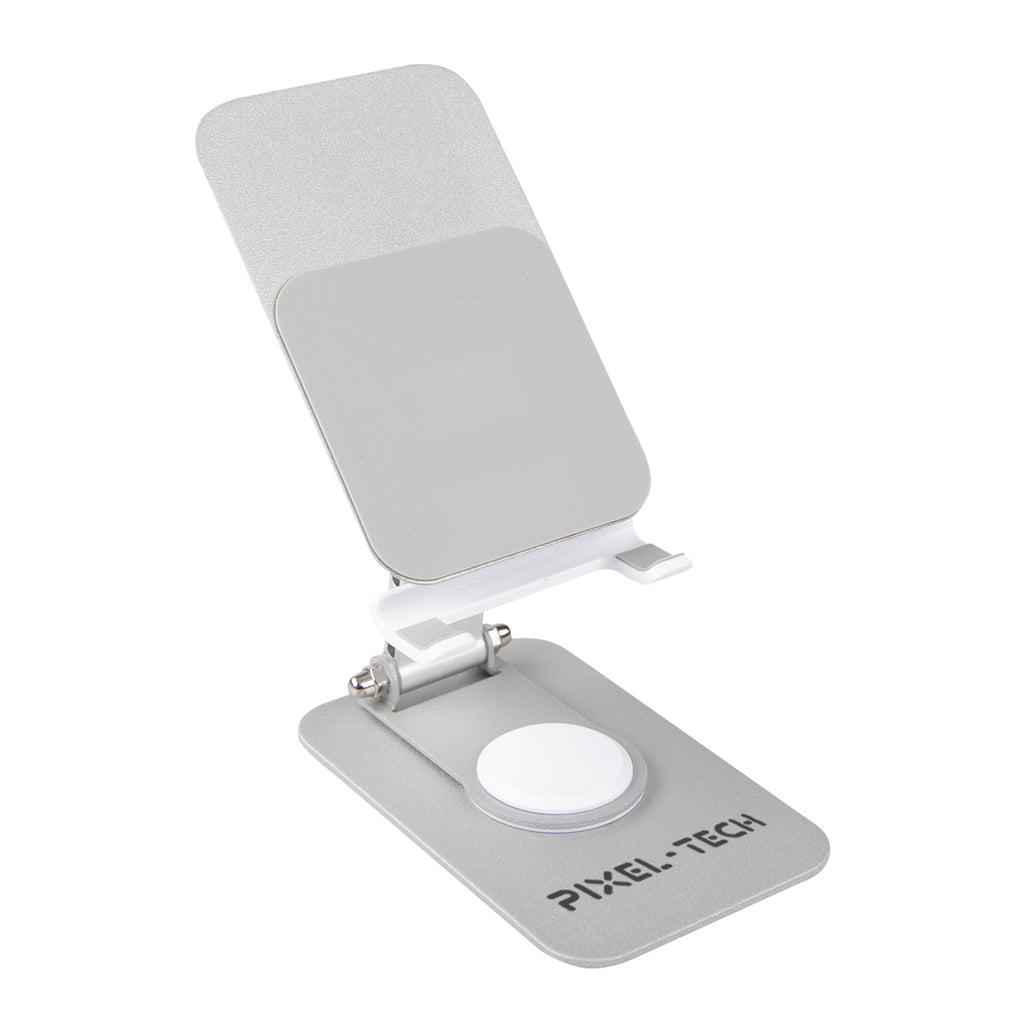 Metal Device Holder, Premium - Silver - Silk Screen
