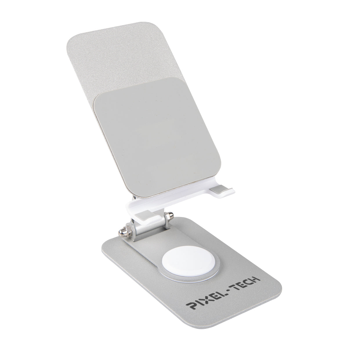 Metal Device Holder, Premium - Silver - Silk Screen