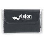 Microfiber Cleaning Cloth in a Case - Recycled Black - Pad Print