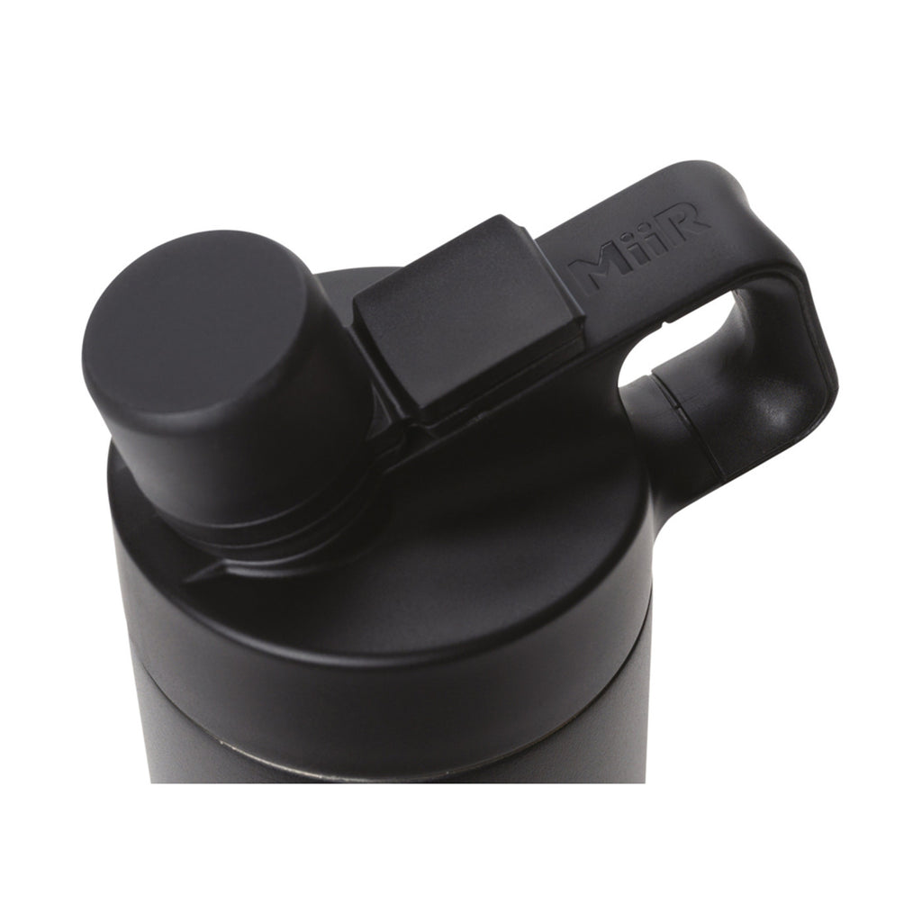 MiiR Wide Mouth Bottle with Hatchback Chug Lid, 20 oz Full Color - Black Powder - View 3