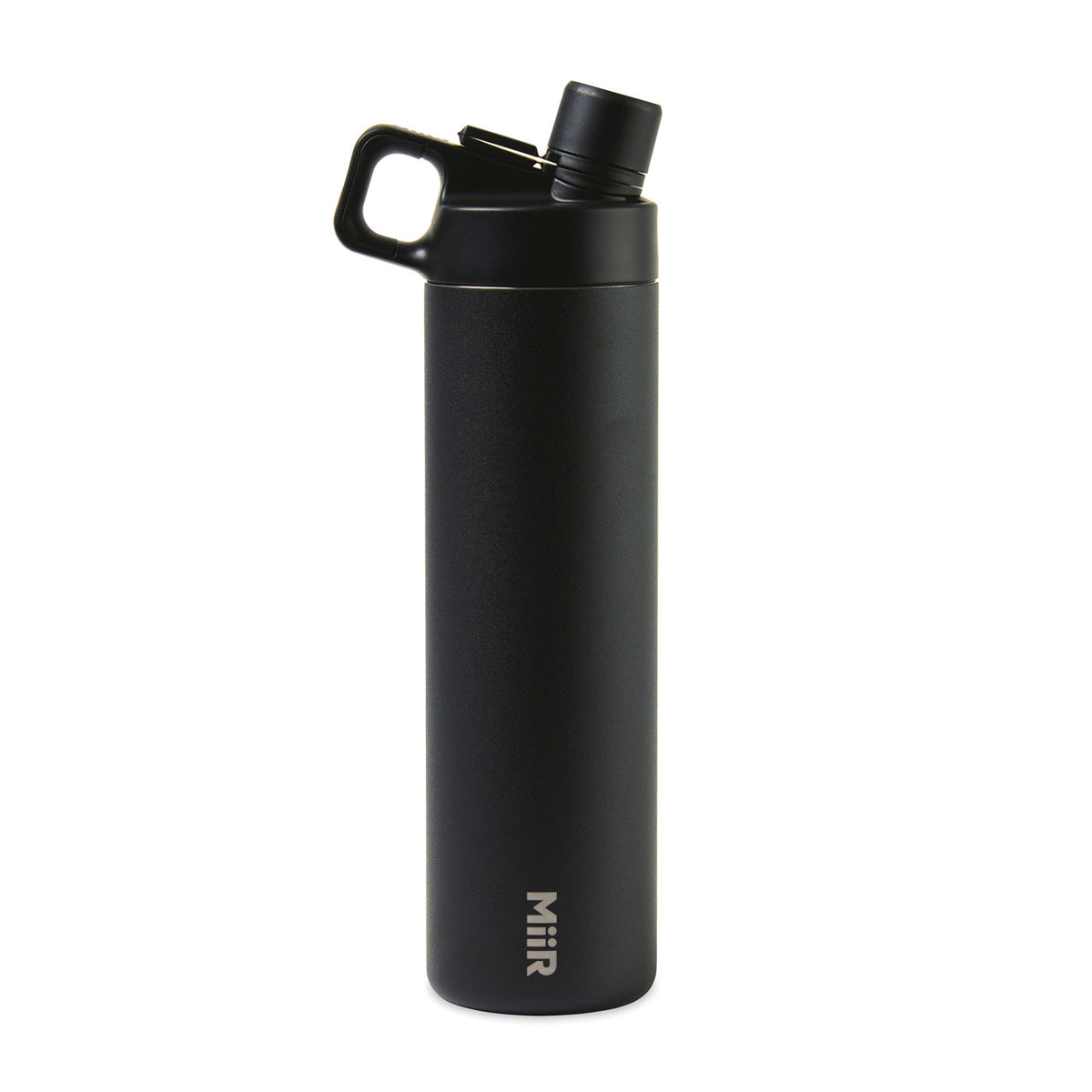 MiiR Wide Mouth Bottle with Hatchback Chug Lid, 20 oz Full Color - Black Powder - View 5