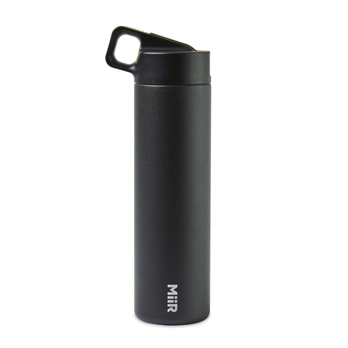 MiiR Wide Mouth Bottle with Leakproof Straw Lid, 20 oz Laser Engraving - Black Powder - View 4