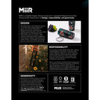 MiiR Wide Mouth Bottle with Leakproof Straw Lid, 20 oz Laser Engraving - Black Powder - View 6