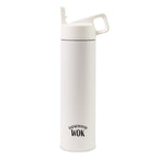 MiiR Wide Mouth Bottle with Leakproof Straw Lid, 20 oz Laser Engraving - White Powder - View 1