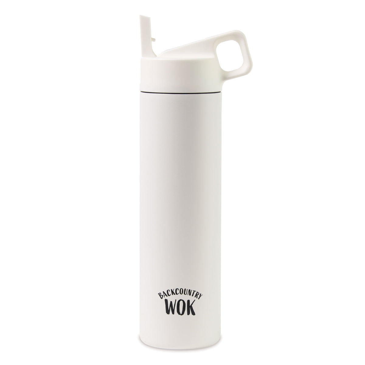 MiiR Wide Mouth Bottle with Leakproof Straw Lid, 20 oz Laser Engraving - White Powder - View 1