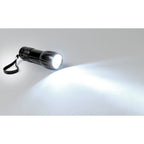 Mini Aluminum LED Flashlight with Strobe - Black - View 4