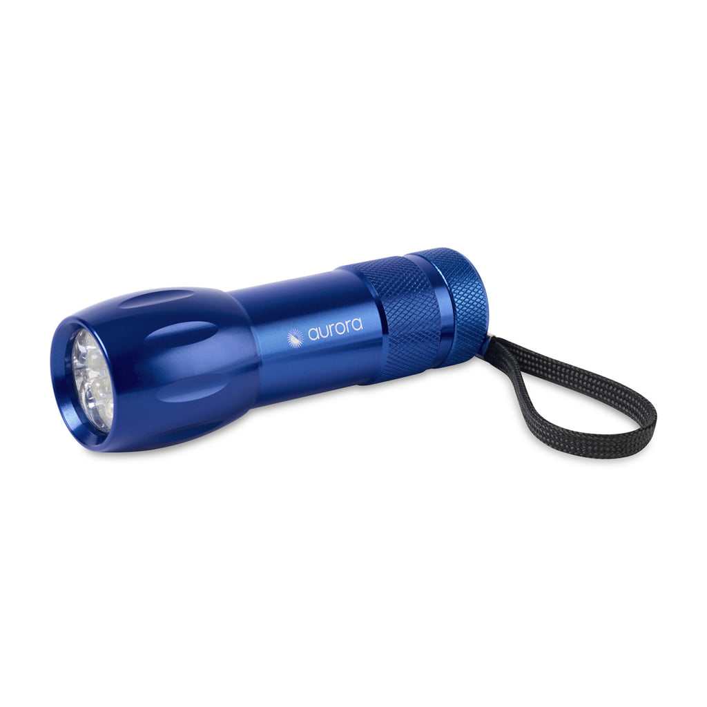 Mini Aluminum LED Flashlight with Strobe - Royal Blue - View 1