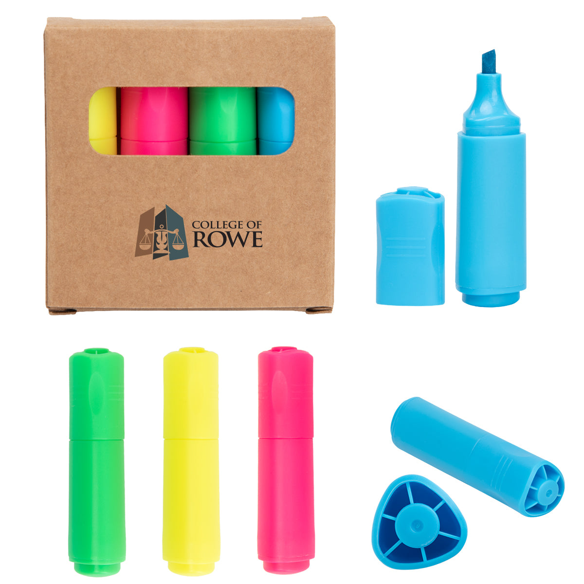 Mini Highlighter Set, Four-Way