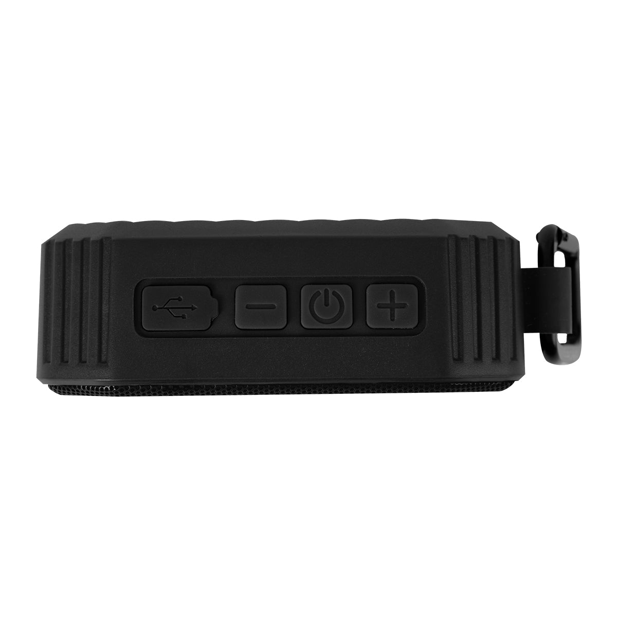 Mini Magnetic Speaker with Carabiner - Black - Top