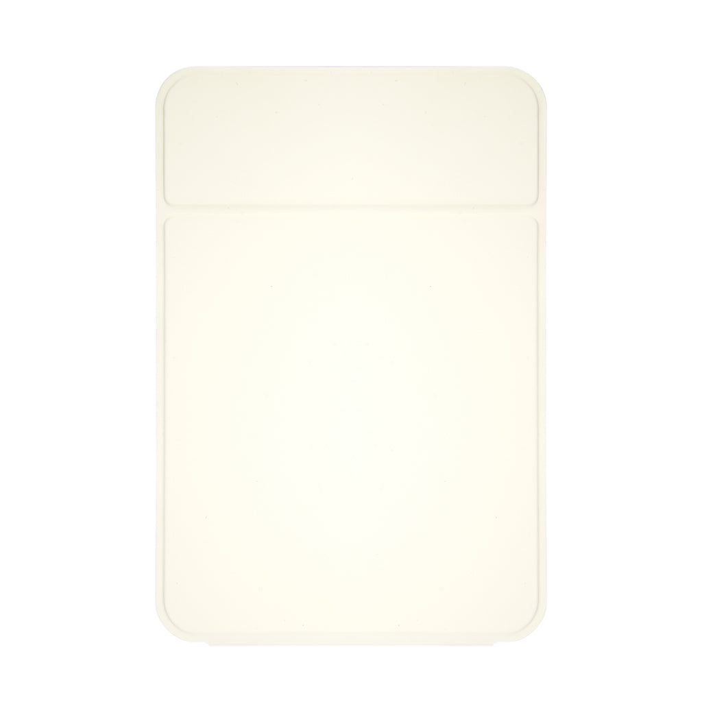 Mirror with an LED Light - White with Silver - Back