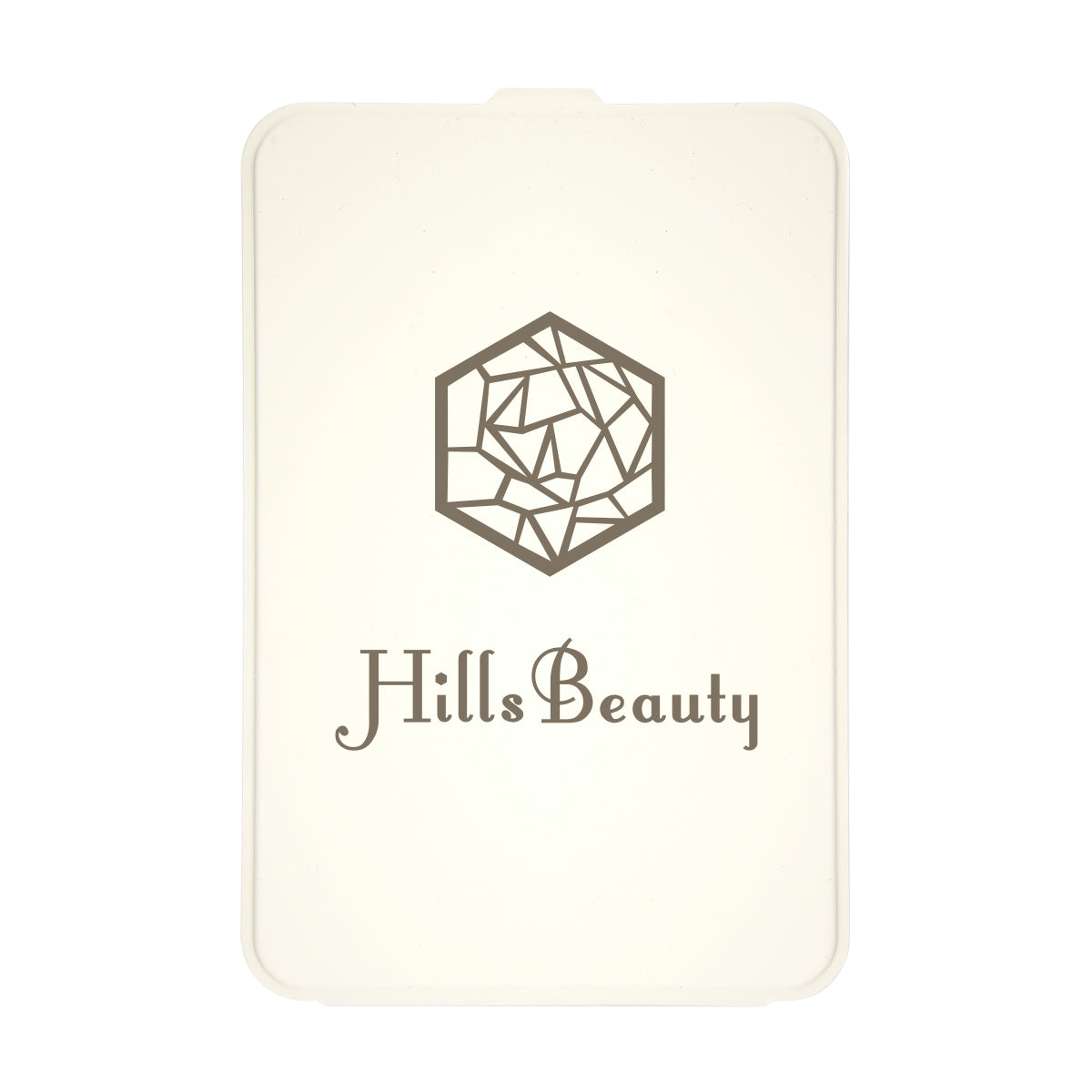 Mirror with an LED Light - White with Silver - Silk Screen