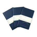 Moleskine Cahier Journal Three Pack, Large Debossing - Sapphire Blue - View 1