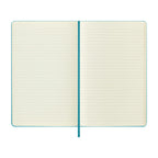 Moleskine Hard Cover Ruled Notebook, Large Full Color - Reef Blue - View 3
