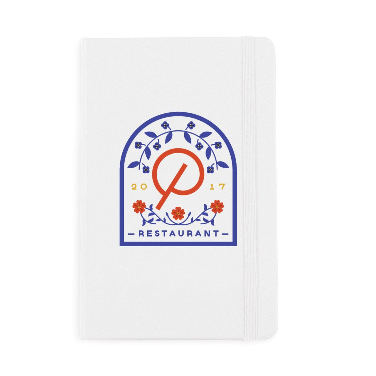 Moleskine Hard Cover Ruled Notebook, Medium Debossing - White - View 1