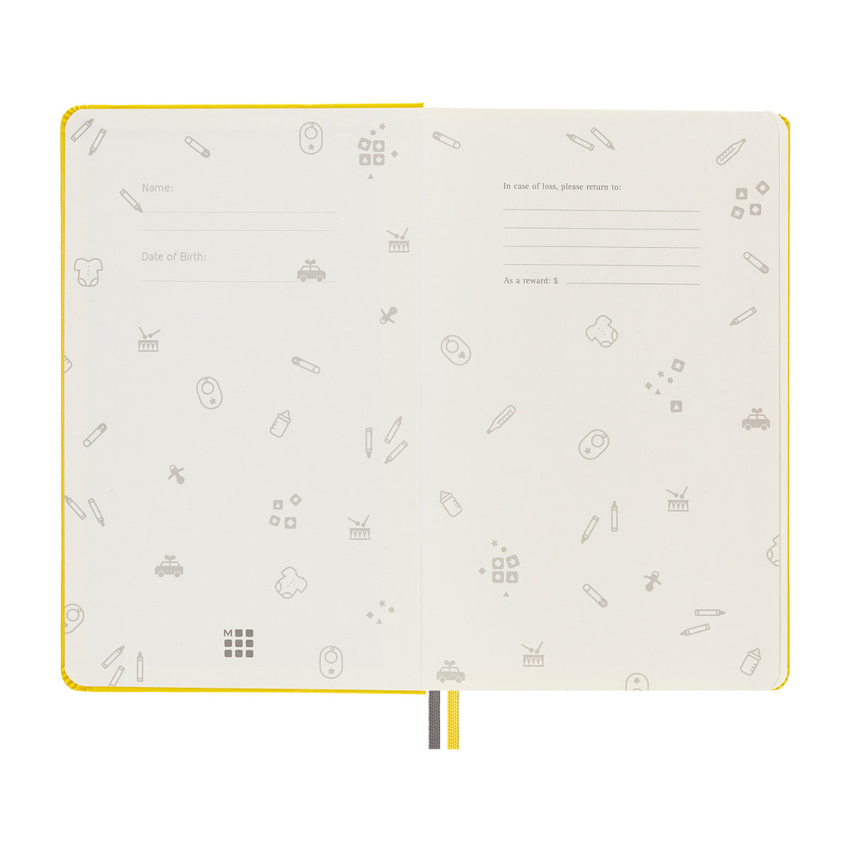 Moleskine Passion Journal, Baby Debossing - Golden Yellow - View 6